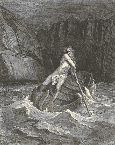 Charon, The Ferryman of Hell by Gustave Dore (1880) (Public Domain)