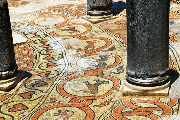 Ancient mosaic flooring of Butrint, Albania. UNESCO World Heritage Site (Irina / Adobe Stock)
