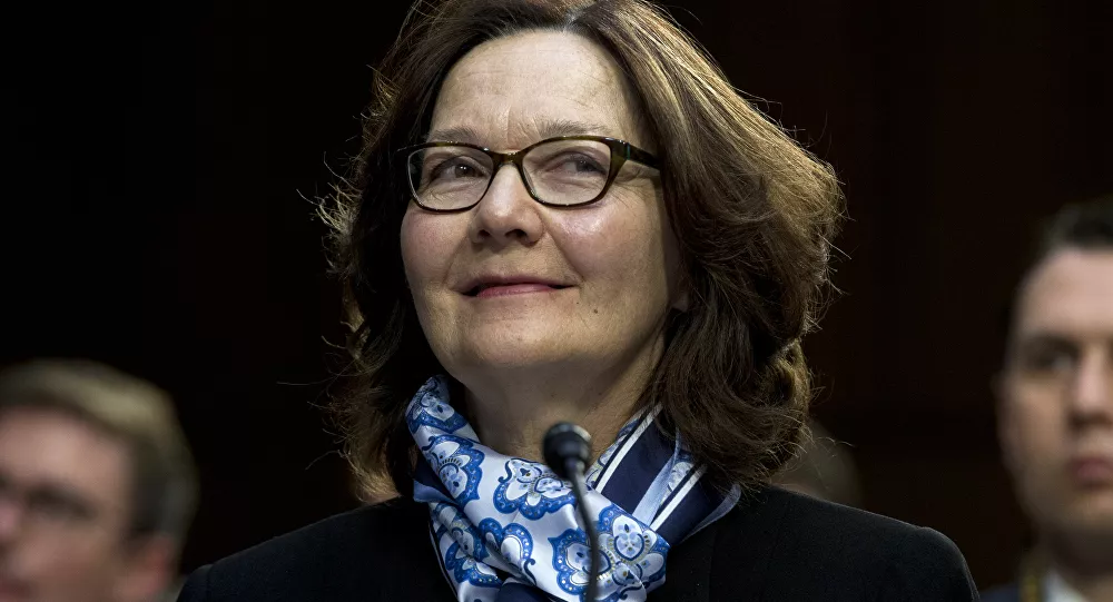 CIA Director Gina Haspel testifies before the Senate Intelligence Committee on Capitol Hill in Washington Tuesday, Jan. 29, 2019