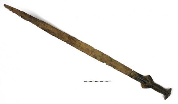 Dr. Jiří Juchelka, a medieval sword specialist, from nearby Silesian Museum, dated the Bronze Age sword to about 1,300 BC. (Jiří Juchelka / Silesian Museum)