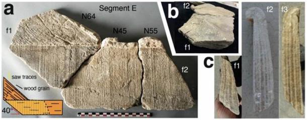 Carbonate segments of the Barbegal elbow flume. (C. C. W. Passchier et al., 2020/Nature)