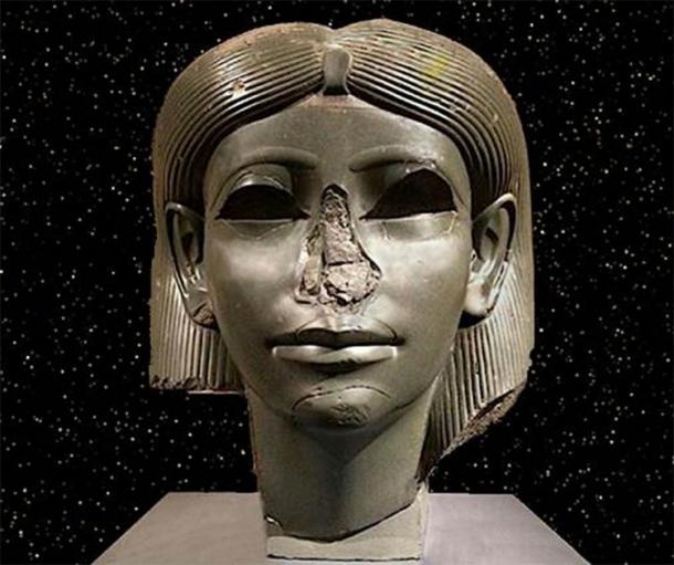 Head of an ancient Egyptian royal daughter dating to around 1850 BC and thought to show Sobekneferu. Currently in the Brooklyn Museum, New York. Credit: Rodney Hale/Andrew Collins.