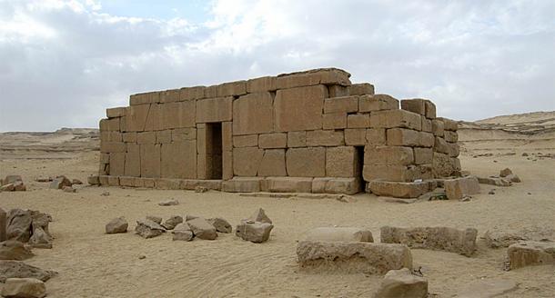 The megalithic temple of Qasr el Sagha in the Faiyum Oasis. Credit: Wiki Commons Agreement, 2020