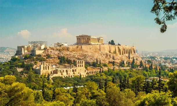 The Acropolis stands high on a hill overlooking Athens, making it very hard for people with mobility issues to reach it. Credit: milosk50 / Adobe Stock