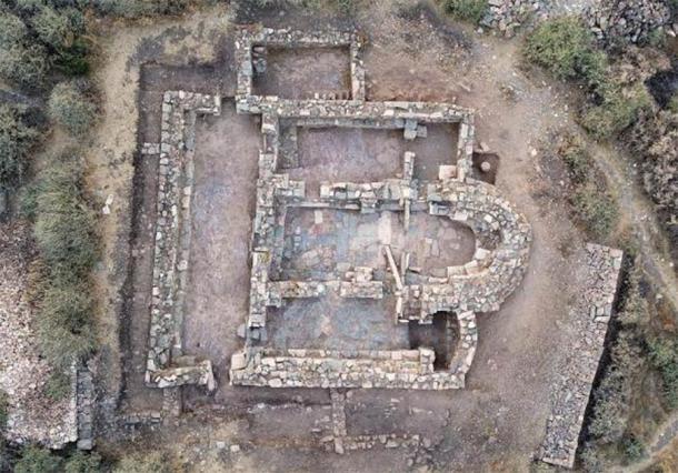 The early-Byzantine basilica found on Vryokastraki. (AMNA/ Greek Ministry of Culture)