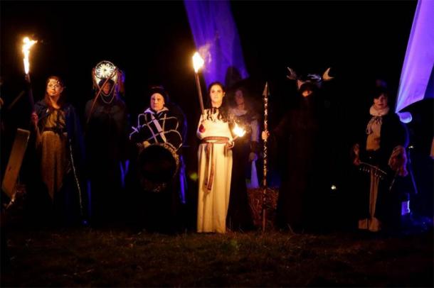Celebrating Samhain, Hill of Ward, Ireland. (Púca Festival)