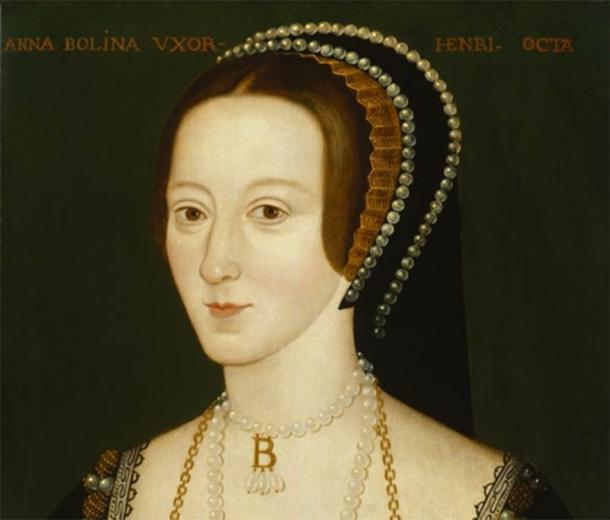 Portrait of Anne Boleyn based on a contemporary portrait which no longer survives (Public Domain)