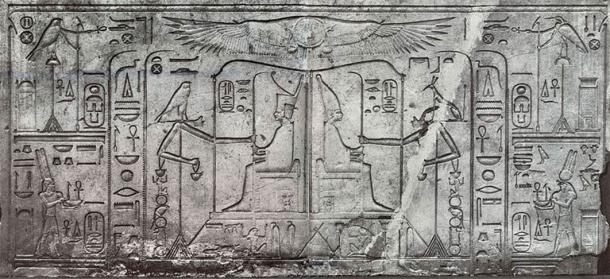 Depiction of the Heb-Sed of Senusret III (1878-1839 BC) showing the king in his baldachin as both king of Upper and Lower Egypt, and receiving the gift of palm ribs from Horus and Set. These signify long rule. (Soutekh67/ CC BY-SA 4.0)