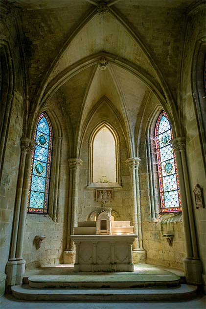 The old Chapel of the Château de la Mothe-Chandeniers. (Stephane Debove / Adobe Stock)
