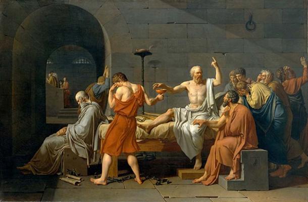 ‘The Death of Socrates’ (1787) by Jacques-Louis David.