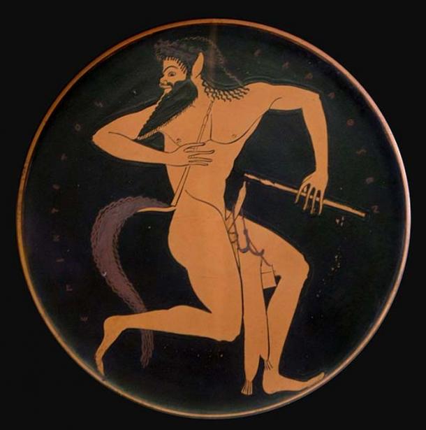 There is the contrast between the small, non-erect penises of ideal men (heroes, gods, nude athletes etc.) and the over-size, erect penises of Satyrs (mythic half-goat-men, who are drunkards and wildly lustful) and various non-ideal men.