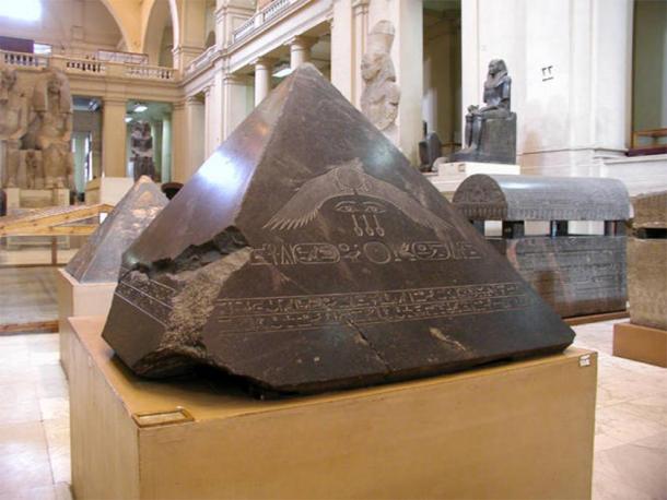 The Benben Stone, which, in Egypt, is the capstone on the Great Pyramid of Giza. (Egyptian Museum / Public domain)