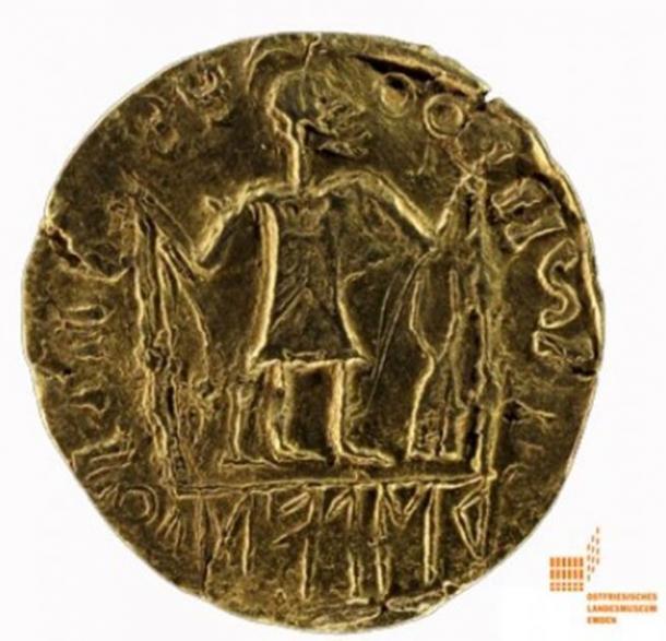 Wayland the Smith gold solidus coin found in Germany in 1948 and dating to 575-600 AD. (HansFaber / CC BY-SA 4.0)