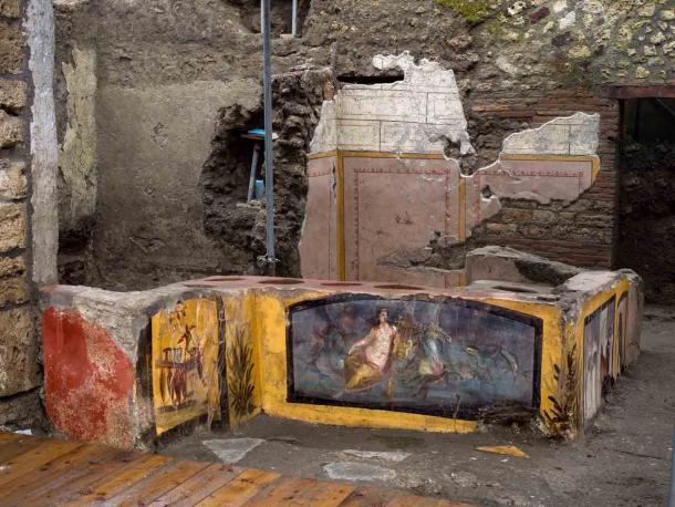 Another view of the Pompeii food stall found in 2019 AD that is set to “reopen” in 2021 at the Pompeii Archaeological Park in Italy. (Pompeii Archaeological Park)