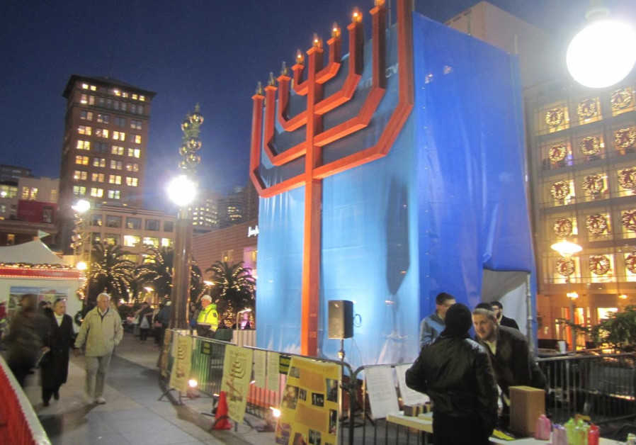 Hanukkah in San Francisco. (CHABAD OF SAN FRANCISCO)