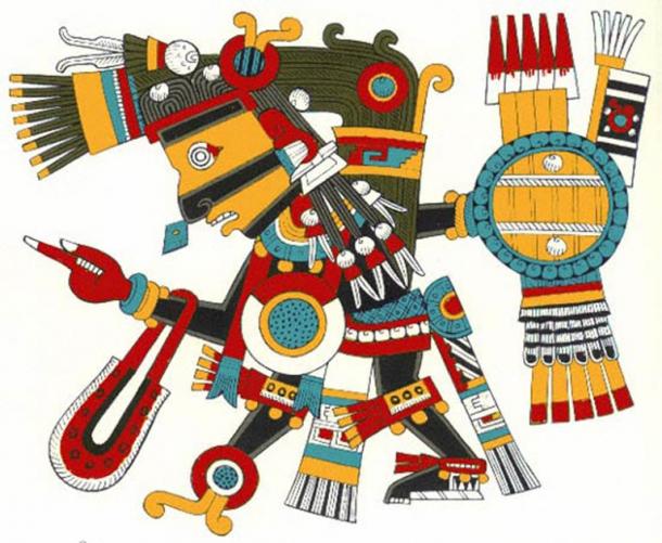 The god Tezcatlipoca in Aztec belief was responsible for creating war and as the source of food and drink for all the other gods. (CC BY-SA 3.0)