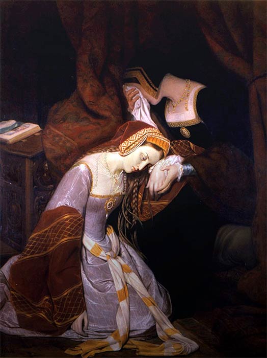 Anne Boleyn in the Tower by Edouard Cibot (1799–1877) (Public Domain)