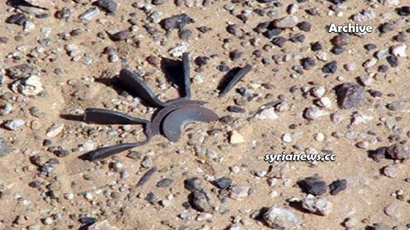 Landmine explosion in Syria - Archive photo - انفجار لغم أرضي سورية