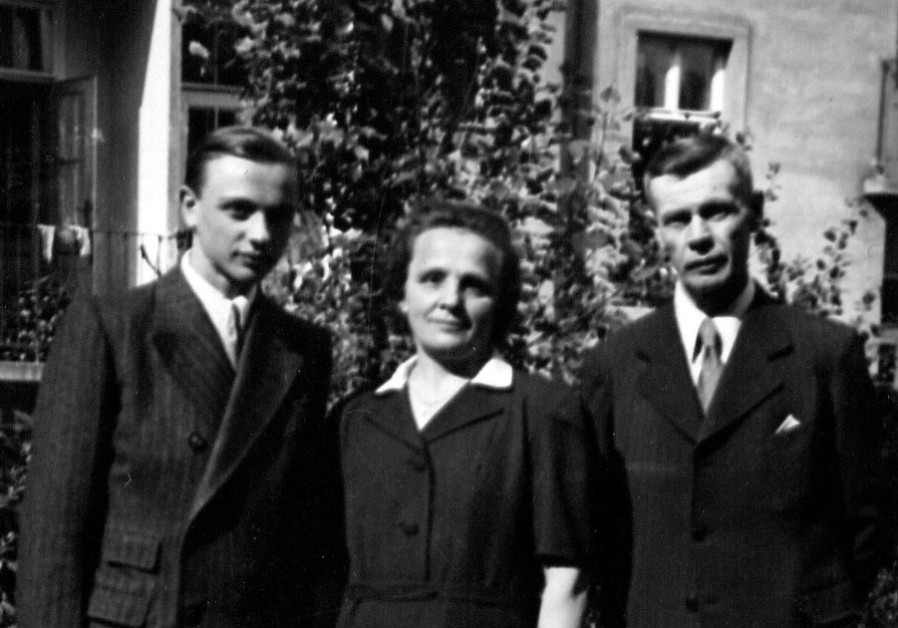 LADA WITH his parents after the war, having survived a serious infection thanks to the penicillin the writer sent him. (Courtesy Charles Ticho)