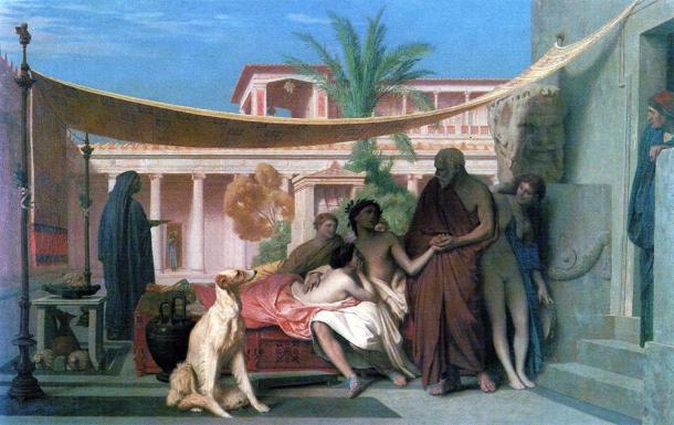 Socrates looking for Alcibiades and finding him at the House of Aspasia. (Jean-Léon Gérôme / Public domain)