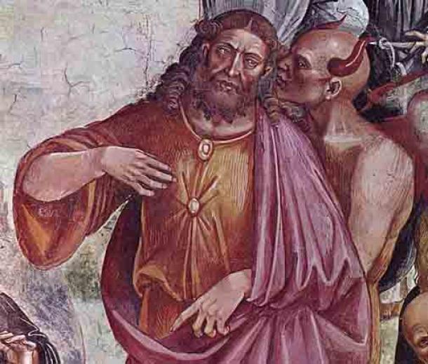 Luca Signorelli's 1501 depiction of the face of the Antichrist at the Orvieto Cathedral, Italy. (Luca Signorelli / Public domain)