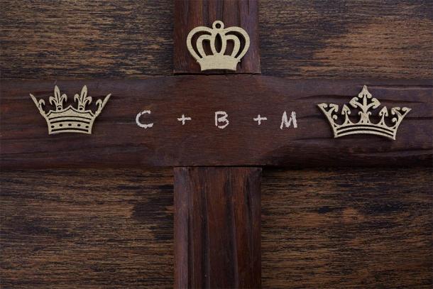 Epiphany day home blessing tradition: Chalking the door with the three letters of the Biblical Magi: Caspar, Melchior, and Balthasar. From another perspective, C, M, B also stands for: Christus Mansionem Benedicat or God Bless This House. (vetre / Adobe Stock)