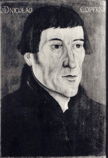 A photographic copy of a mid-16th-century AD portrait of Nicolaus Copernicus by an unknown painter. (Craigboy / Public domain)