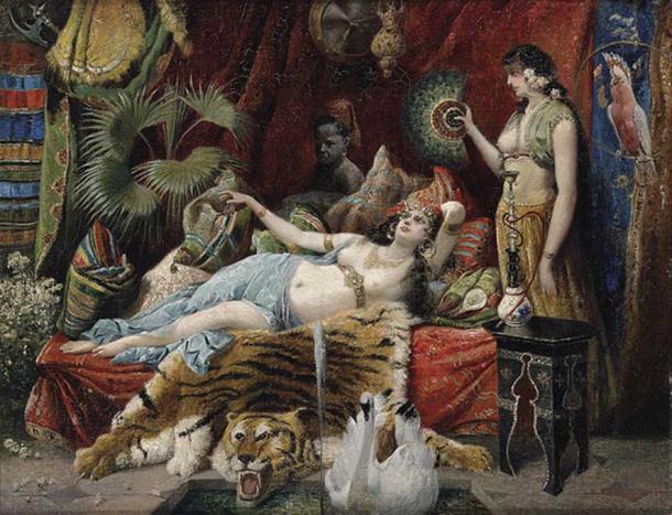 Dorotheum by Joseph Himmel, 1921. Shows the hierarchy within a harem