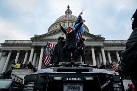 Supporters of US President Donald Trump protest outside the US Capitol in Washington, USA. January 6, 2020