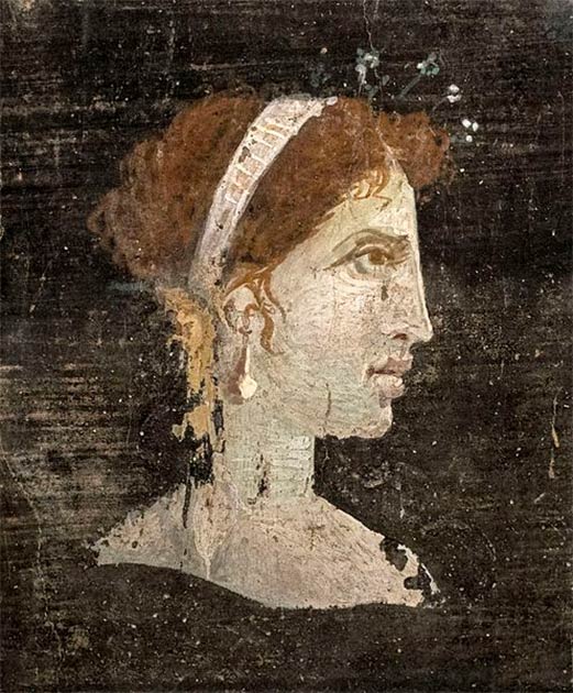 A posthumous painted portrait of Cleopatra VII of Ptolemaic Egypt from Roman Herculaneum, made during the 1st century AD, i.e. before the destruction of Herculaneum by the volcanic eruption of Mount Vesuvius. (Ángel M. Felicísimo/CC BY 2.0)