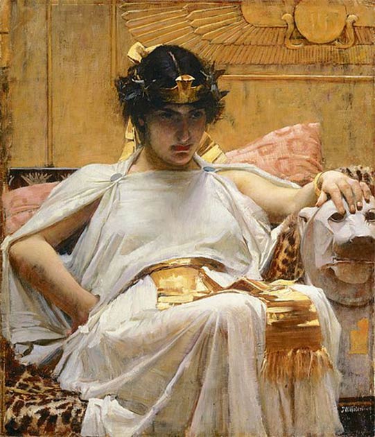 ‘Cleopatra’ (1888) by John William Waterhouse. (Public Domain) Cleopatra is one of the most famous queens in history.