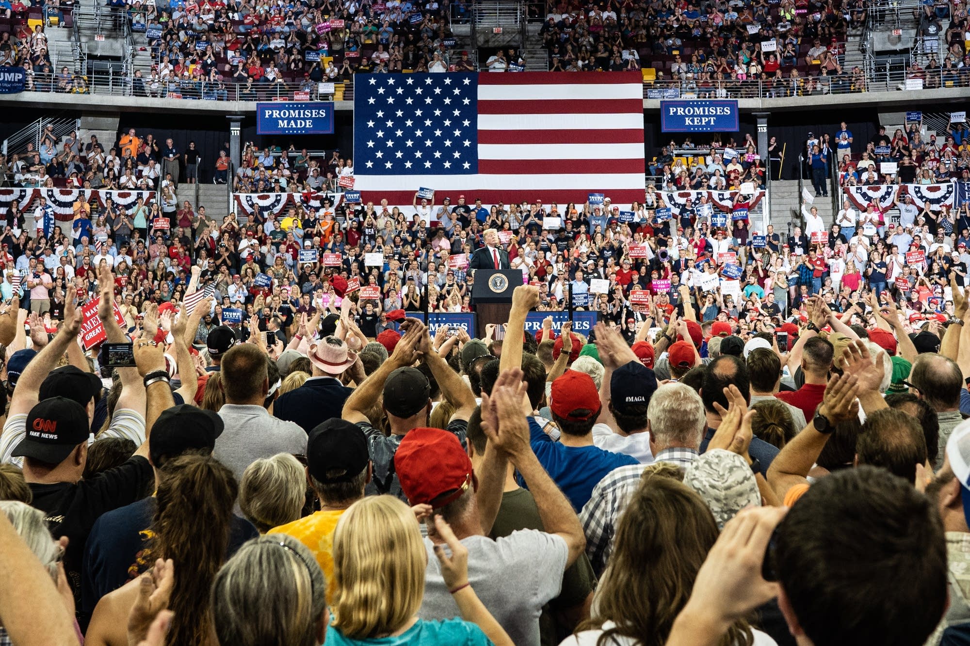 Photos: Trump draws a big crowd in Duluth | MPR News