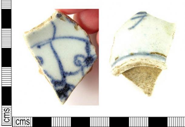 Example of a Post Medieval pottery sherd from a Chinese porcelain bowl (18th century) discovered in England. (Portable Antiquities Scheme /CC BY SA 4.0)