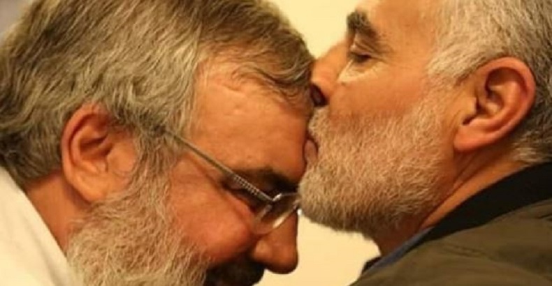 Le baiser de la mort: photos inédites de Soleimani et Nasrallah | Coolamnews