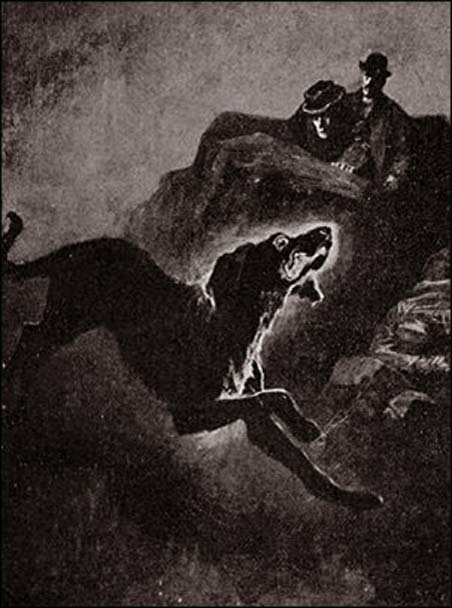 Illustration from ‘The Hound of the Baskervilles.’