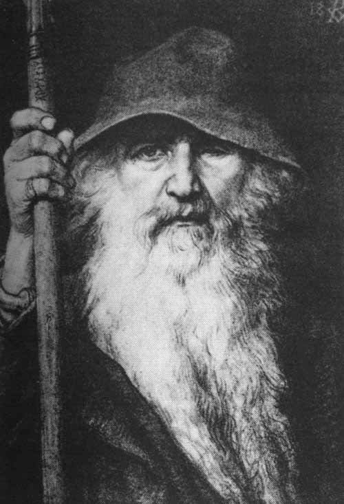 Odin the “wanderer” is the ritual of Odin side of this god, who observes all life and sees higher knowledge. (Georg von Rosen / Public domain)