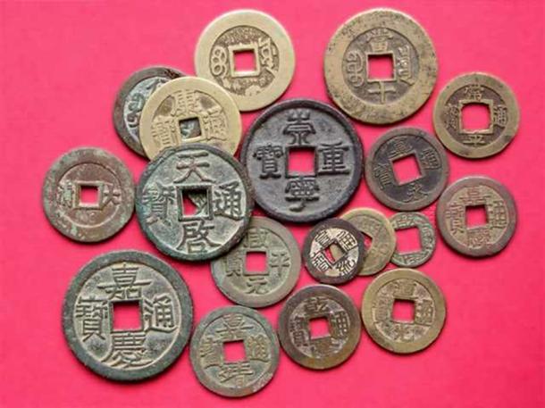 Coins of China (Song through Qing dynasties), Japan and Korea. 