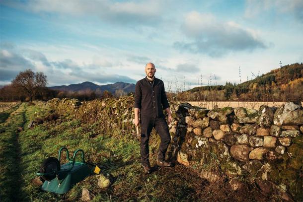Luke De Garis is the apprentice who has joined forces with Martin Tyler at Dry Stone Walling Dry to learn the ancient craft of stone walling, thanks to the Queen Elizabeth Scholarship Trust. Source: Kristie De Garis