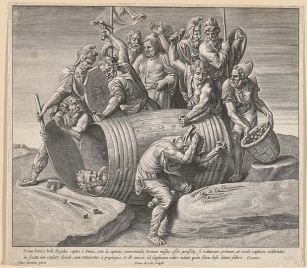 The death of Marcus Atilius Regulus, showing being nailed into a tub by the Carthaginians. (Rijksmuseum / Public Domain)