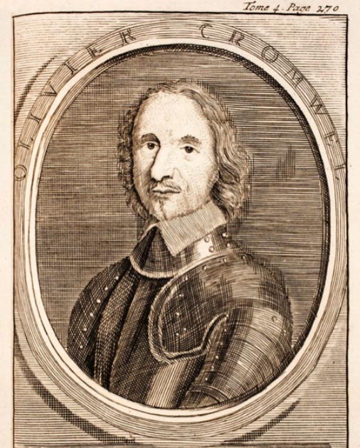 Engraving of a young Oliver Cromwell. (Hansmuller / Public Domain)