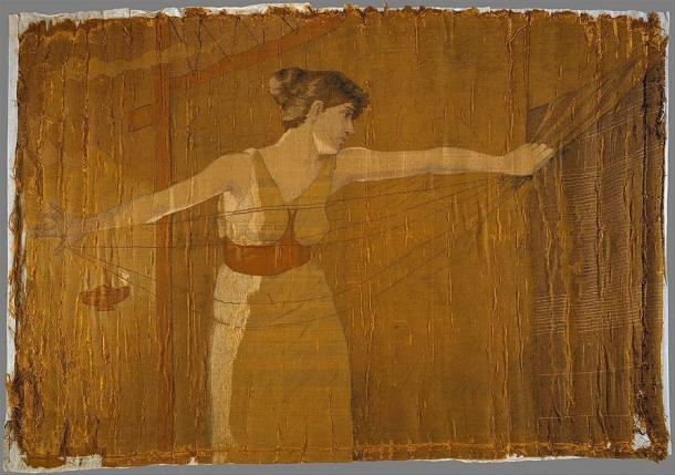 In Western literature, the male often represents an active or combative principle, while the female is the passive or receptive principle, such as in Homer’s Odyssey. In the image, Penelope can be seen unraveling her work at night. (Dora Wheeler Keith / CC0)