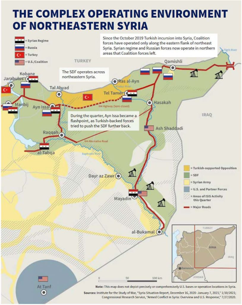 Syria War Theatre Map
