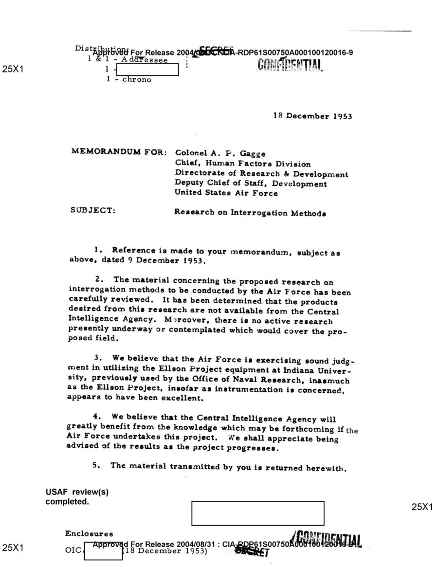 USAF Research on Interrogation Methods -- Dec. 18, 1953 copy