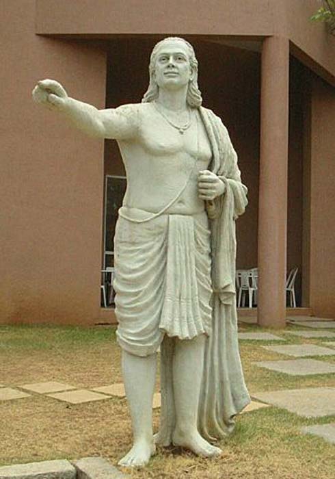 Aryabhata the famous Indian astronomer who used the ideas of India’s earliest astronomical theories to build his more comprehensive view of astronomy. (See page for author / Public domain)