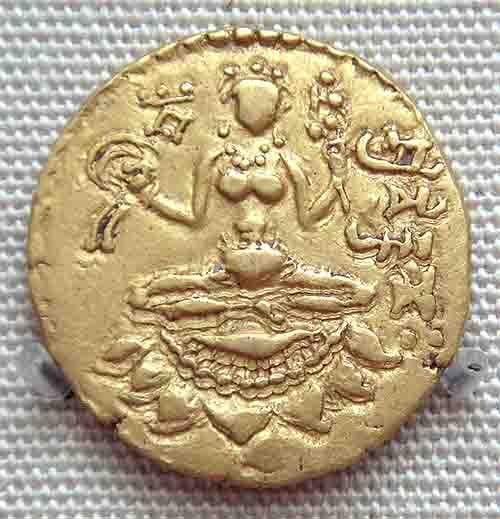Gupta Empire coin, dating from 380-415 AD, depicting Lakshmi. (Uploadalt / CC BY-SA 3.0)
