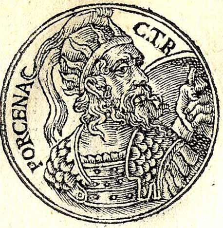 Lars Porsena as depicted in the Promptuarii Iconum Insigniorum list of notable people published in France in 1553 AD. (Published by Guillaume Rouille (1518?-1589) / Public domain)