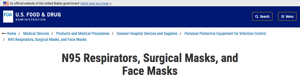 Fda Masks Medical Devices