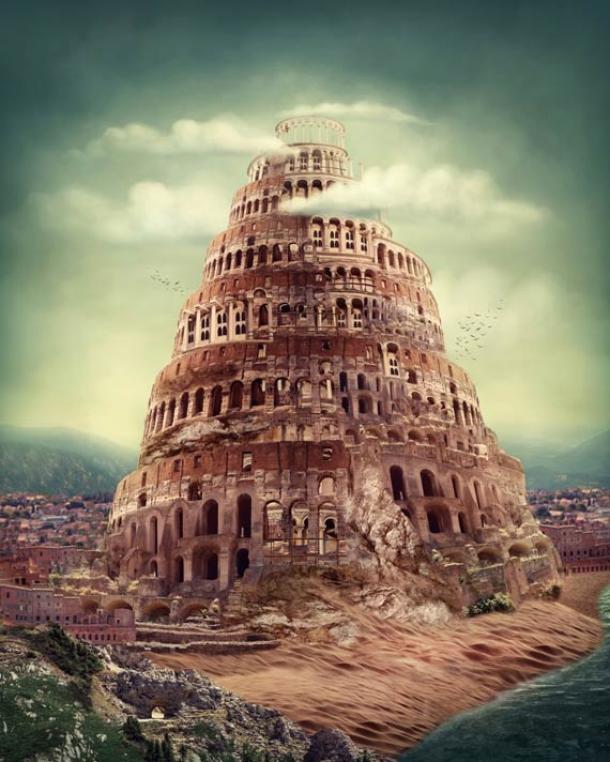 There are widespread mythological parallels relating a story to that of the Tower of Babel