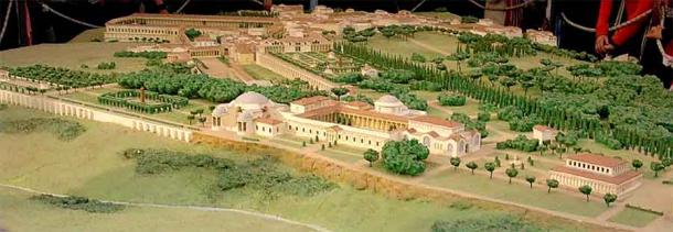 A reconstruction of Hadrian’s Villa. (The original uploader was Guilhem06 at French Wikipedia. / CC BY-SA 1.0)