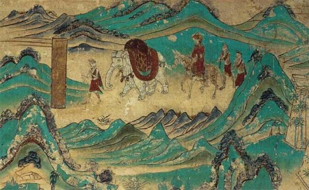 Thanks to Harsha’s patronage that Xuanzang was able to journey back to China from India in 643 AD. (Public domain)